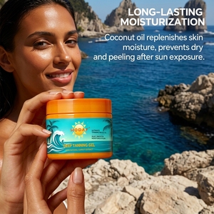 Lozione Autoabbronzante Naturale per Viso e Corpo con Olio di Carota, Gel Crema per Aumentare l'Abbronzatura - Product Image 6
