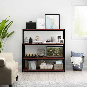 Decorazione per la casa personalizzata libreria libro Album di riviste fiore verde vaso scala <span class=keywords><strong>in</strong></span> metallo mensola di <span class=keywords><strong>legno</strong></span> porta Stand Stand - Product Image 4