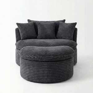 Canapé confortable Cloud, une place, mousse compressée, emballé sous vide, minimaliste, sans bois, canapé-lit pour salon, utilisation en hôtel - Product Image 2