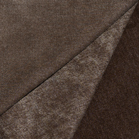 Tissu denim couleur marron foncé, sergé de coton expresso foncé, bicolore, stock en gros, prix compétitif, OEM, faible MOQ, pour jeans, manteaux et pantalons