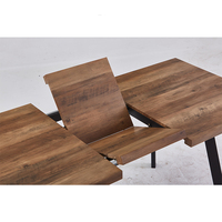 Ensemble de table de salle à manger en bois, meubles de salle à manger de bonne qualité, moderne, extensible, table de restaurant, nouveauté