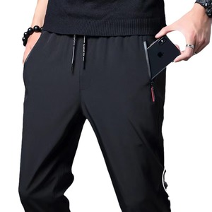 Pantaloni Casual da uomo elasticizzati Slim Fit elastico in vita Jogger America <span class=keywords><strong>classico</strong></span> blu nero <span class=keywords><strong>grigio</strong></span> pantaloni di marca maschile taglie forti - Product Image 5