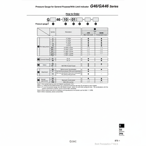 เครื่องวัดความดัน G46-4-01-C ด้วยตนเองแบบแมนนวลบริการเติมเต็มตัวแปร - Product Image 1