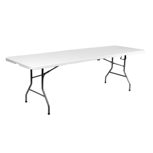 Mesa de Catering Plegable de Plástico Negro de 6 y 8 Pies de Largo, Ligera y Apilable, para Exteriores y Picnics - Product Image 5