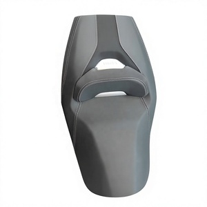 Housse de selle de moto avec dossier, gris et noir, surpiquée, de remplacement pour scooter XMAX 23-26 - Product Image 3