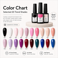 Kits de vernis à ongles en gel magnétique personnalisés 160 couleurs 6ml sans HEMA ni TPO, à séchage UV LED, pour salon, vente en gros, OEM ODM, Art des ongles