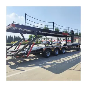 China Factory 2 Axles 2 Floor Vehicle Transport 13.75 Meter Car Carrier Trailer For Sale
