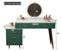 Meuble de rangement de chevet de chambre moderne, luxe léger et simple, avec coiffeuse intégrée tendance