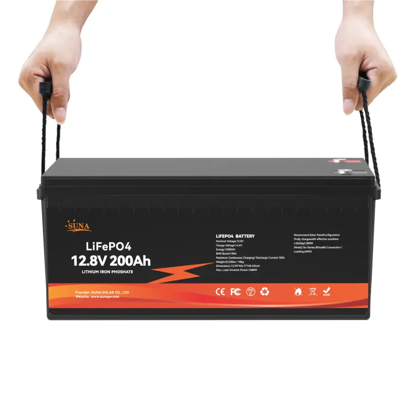 Suna LFP Lifepo4 12v 100ah 120ah 150ah 200ah 250ah 300ah wiederauf ladbare versiegelte Agm Gel Blei Säure Ersatz Lithium-Ionen-Batterie