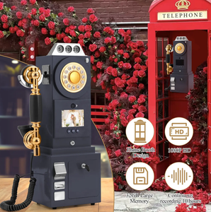 โทรศัพท์บันทึกข้อความวิดีโอสำหรับงานแต่งงานแบบติดผนังรุ่นพรีเมียม สามารถใช้สำหรับงานเลี้ยงฉลองงานแต่งงาน ถ่ายรูปในงาน บันทึกข้อความวิดีโอในงานแต่งงาน - Product Image 6