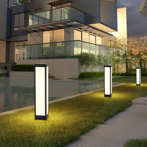 <span class=keywords><strong>Lampe</strong></span> solaire transfrontalière pour pelouse, <span class=keywords><strong>lampe</strong></span> d'extérieur moderne carrée pour cour, <span class=keywords><strong>lampe</strong></span> de paysage de jardin, décoration de <span class=keywords><strong>lampe</strong></span> de sol pour villa - Product Image 1