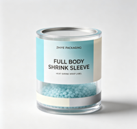 Étiquettes imprimées en PVC pour usine, manchon thermorétractable pour flacon de parfum en film plastique