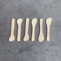Workpro — Mini spatule de maquillage en bois naturel, cuillère pour crème, en bambou, écologique, cuillère, cosmétique