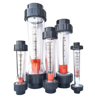 Débitmètre à flotteur en plastique de Rotamètre de type installation en ligne de LZS25-160-1600L/H pour le panneau de débitmètre d'eau/liquide/eau