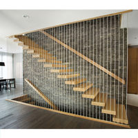 Décoration des escaliers avec escalier en bois de verre escalier