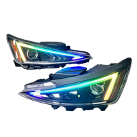 RGB LED-Scheinwerfer-Set für Hyundai Elantra 2019-2020 Bluetooth APP DRL Bi-Xenon-Projektor Dynamischer Blinker Autobeleuchtung