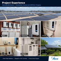 Système solaire hybride complet hors réseau pour maison 3kW 5kW 10kW 12kW, kit de stockage d'énergie solaire pour l'alimentation des maisons résidentielles