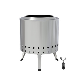 Portable Stainless Steel Camping Stove Foldable Smokeless Wood Burner Outdoor Barbecue Grill Fire Pit for Campfire Cooking - Product Image 2