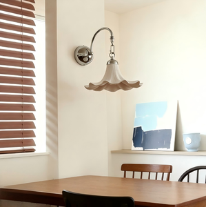 Lampade da Parete <span class=keywords><strong>in</strong></span> Ceramica Stile Francese Antico con LED 3000K Luce Calda, Garanzia di 3 Anni - Per Testata del Letto, Soggiorno, Corridoio, Balcone - Product Image 5