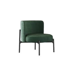 Modern Velvet Living Room Chair Green Soft Upholstery <b>Support</b> Structure For Lounge And Meeting Spaces - Product Image 5