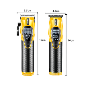 Kemei Km-8561 Pro 2500mah Batterie Li-ion Moteur haute vitesse 7300 tr/min Ensemble de tondeuse à cheveux 2 en 1 Chargeur sans fil Dock Kit de tondeuse à barbe - Product Image 2