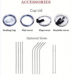Gobelet isotherme en acier inoxydable de 20 oz avec logo, tasse à eau isolée sous vide pour gravure au laser - Product Image 3