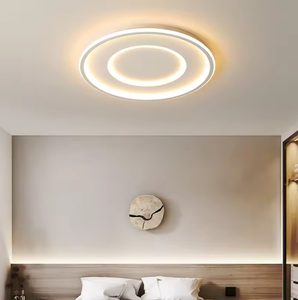 Nueva llegada diseño creativo decorativo línea círculo moderno candelabro colgante luces de techo Led - Product Image 1