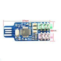 Module de carte son externe USB sans pilote pour ordinateur portable CM108 PCM2704