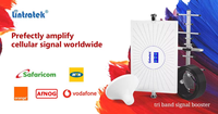Gsm Hoge Versterking 75dbi Drievoudige Band Mobiele Signaal Repeater Apparaat 4G 900 1800 2100Mhz Beste Mobiele Telefoon Signaalversterker Voor Landelijke Gebieden