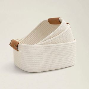 Fabric Baskets for Storage <strong>Large</strong> Woven Tropical Holiday Gift Kids Laundry Room Knitting Yarn Easter Lace Basket Bow Holder <strong>Trunk</strong> - Product Image 1