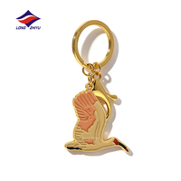 Longzhiyu Porte-clés en émail dur personnalisé, forme irrégulière, en alliage de zinc, avec logo, souvenir pour cadeau, 20 ans d'expérience