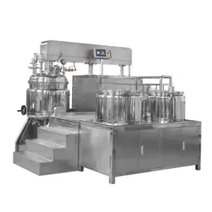 Customized auto platform vacuum emulsifying machine sus body lotion emulsifier machine cosmetics mixer machine cream emulsifying