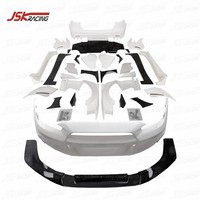 VRS Wide Ver 2 Style Half Carbon Fiber Kits complets pour Mitsubishi Lancer Evolution Evo X de 2008 à 2016