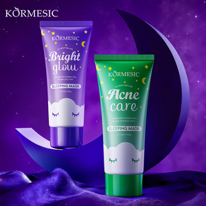 Masque facial de nuit KORMESIC certifié Bpom, 60g, soin anti-acné, effet éclaircissant et illuminateur, pour peaux sensibles. - Product Image 1