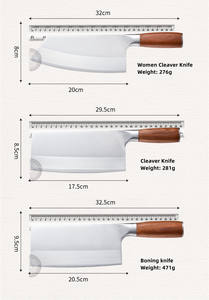 سكين مطبخ صيني حاد عالي الجودة Chef فولاذ مقاوم للصدأ سكين جزار لحم خضروات - Product Image 5