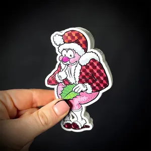 High Quality Custom Die Cut Sticker Printing Logo Vinyl Label Waterproof Cartoon Decorative Hologram Sticker