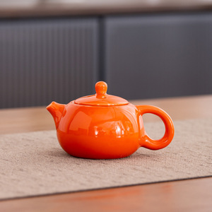 Service à thé en kaki, une théière avec quatre tasses, tout va bien, théière, boîte cadeau en céramique Kung <span class=keywords><strong>Fu</strong></span>, souvenir de mariage ou d'affaires - Product Image 3