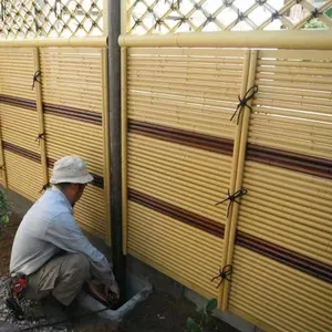 PA ASA recinto di bambù artificiale a prova di umidità per la decorazione della parete e del soffitto