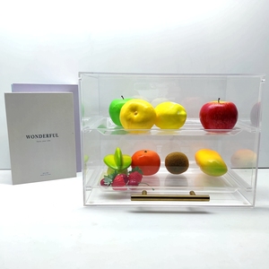 Caja de pastel de encimera de panadería transparente Vitrina de pastelería acrílica para pastel de pan - Product Image 1