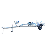 Remorque de bateau à rouleaux oscillants à essieu unique légère Remorque de jet-ski avec VTA