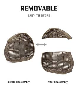 Wholesale Indoor Outdoor Furniture Double Seat Swing Egg <b>Chair</b> Popular Patio Garden Balcony Rattan Hanging - Product Image 2