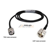 Câble coaxial UHF mâle IP40 vers femelle IP55, 50 ohms, PL259 SO239, résistant aux intempéries, rallonge