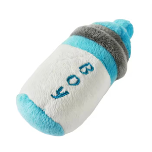 Jouet en peluche pour animaux de compagnie, coloré, couineur, mignon, bicolore, pour bébés animaux, à mâcher et à jouer, en forme de biberon, pour chiens, vente en gros, pas cher - Product Image 4