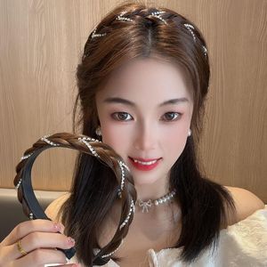 Serre-tête féerique 2025, nouveau style, perruque bandeau, pince à cheveux antidérapante pour femme, strass torsadés, accessoire de coiffure haut de gamme - Product Image 1