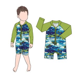 Produttore all'ingrosso di alta qualità del bambino bambino del bambino anteriore con cerniera bottoni a pressione costume da bagno per il nuoto <span class=keywords><strong>e</strong></span> la <span class=keywords><strong>spiaggia</strong></span> che giocano - Product Image 3