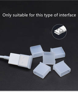 OEM Kunststoff USB männlich anti-Staub-Stecker stopper großes USB PE <span class=keywords><strong>ca</strong></span> abdeckung Protektor Deckel Unterhaltungselektronik für Handbetrieb Lüfter Tastatur - Product Image 5