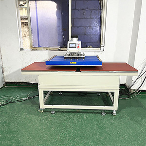 Presse à chaud à double station informatisée entièrement automatique avec tiroir, grande taille 60x80 80x100, double plaque métallique, sublimation thermique - Product Image 1