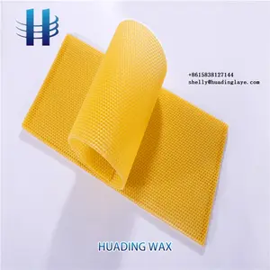 Bee keeping hive accessories factory supplies honey beeswax and bee wax foundation sheet for sale