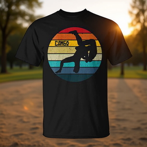 Camiseta de artes marciales rusas Sambo Retro Sunset Combat Sambo - Product Image 3