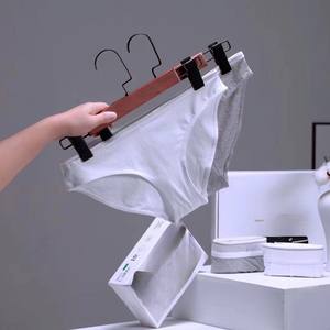 女性用下着Calvボクサーセクシーユニット2ピースアイレクト供給通気性Cal-viブラックカスタマイズロゴ下着 - Product Image 1